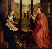 Rogier van der Weyden St Luke Drawing a Portrait of the Virgin oil on canvas